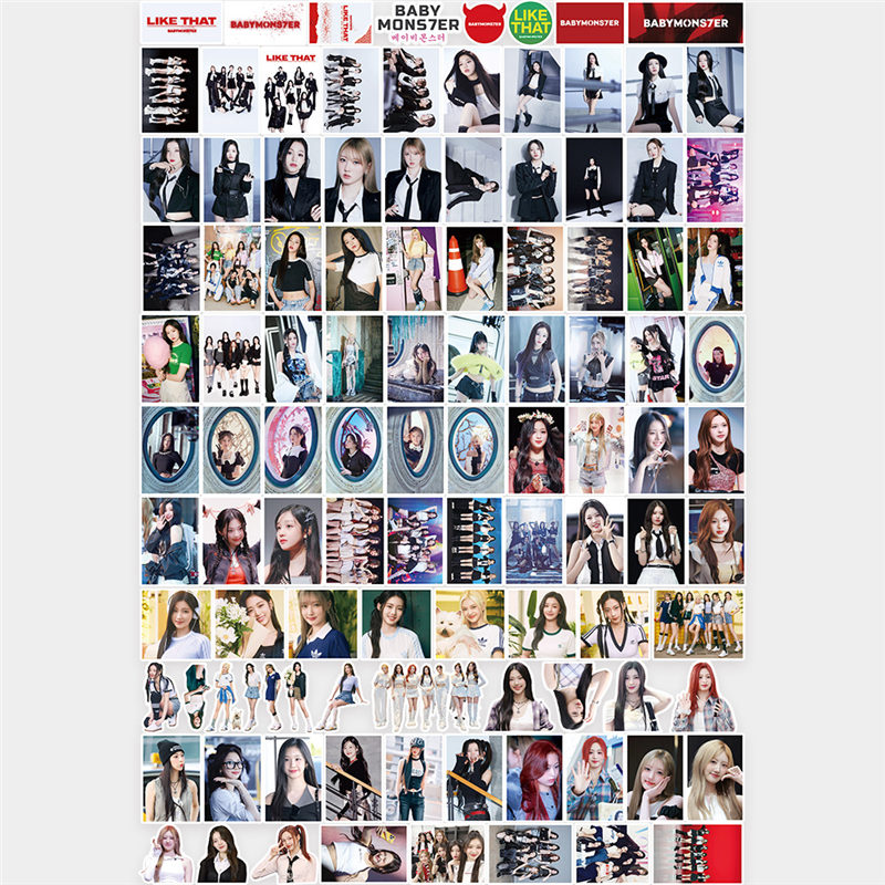 BABYMONSTER グッズまとめ売り BABYMONSTERグッズ シール シールセット 102枚 ベイビー