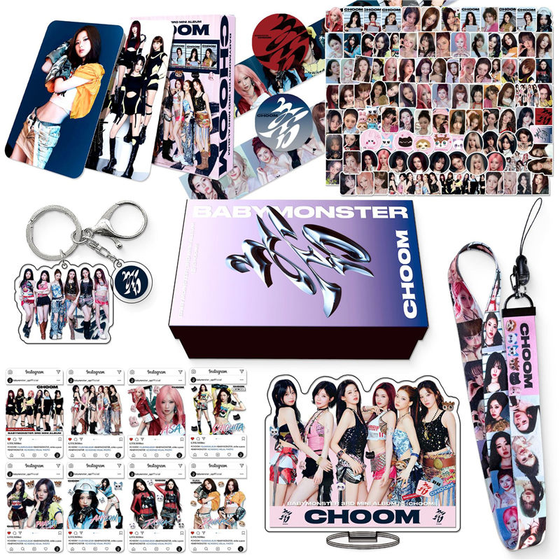 BABYMONSTER トレカ 台北 ペンミ VIP特典トレカ BABYMONSTERグッズ ギフトボックス フォトカード CHOOM テープ セット