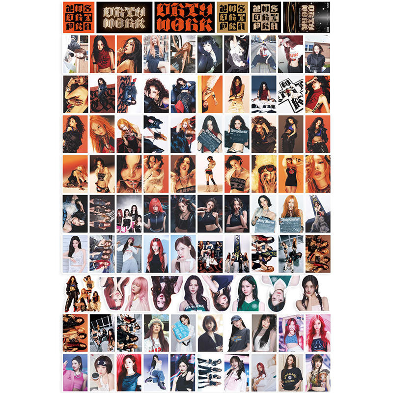 aespaグッズ シール シールセット 92枚 エスパ Dirty Work ス