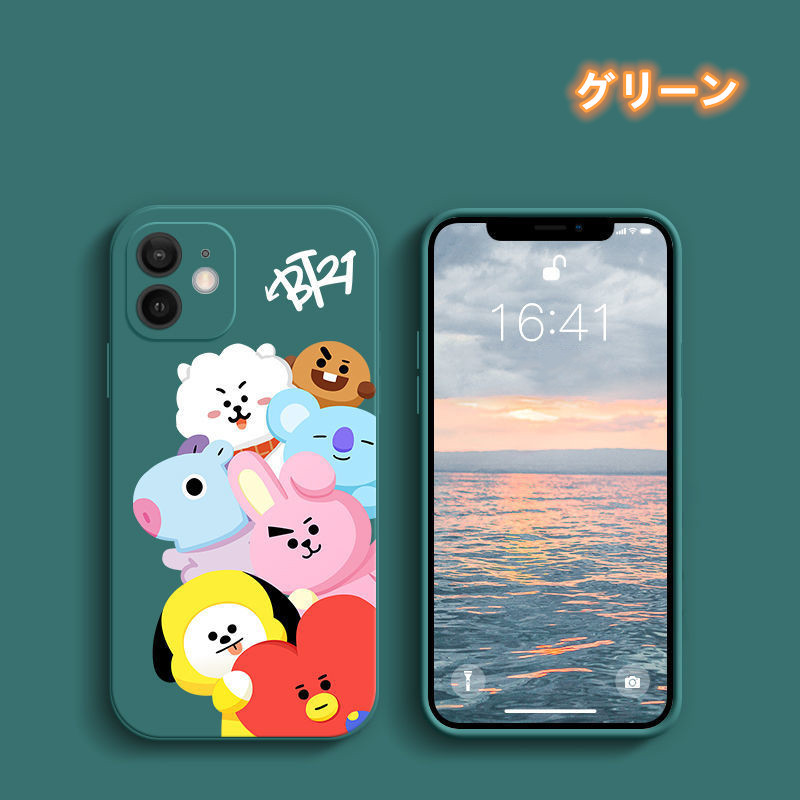 BT21 iPhone14ケース 海外限定 BT21グッズ iPhone14/14Pro/14Promax/13/12/XR ケース BTS 防弾
