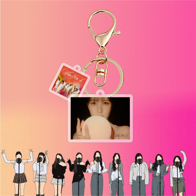2番目半額 TWICEグッズ キーリング アクリル WITH YOU-TH トゥワイス