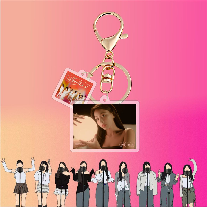 2番目半額 TWICEグッズ キーリング アクリル WITH YOU-TH トゥワイス