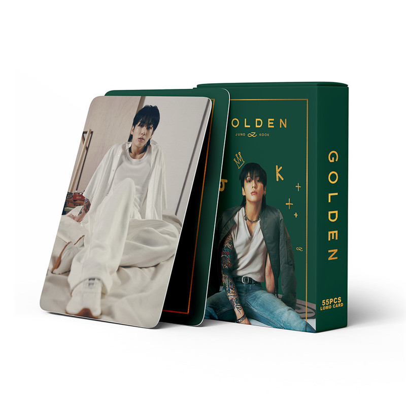 Jung Kookグッズ グク GOLDEN フォト カード 55枚 セット トレカ