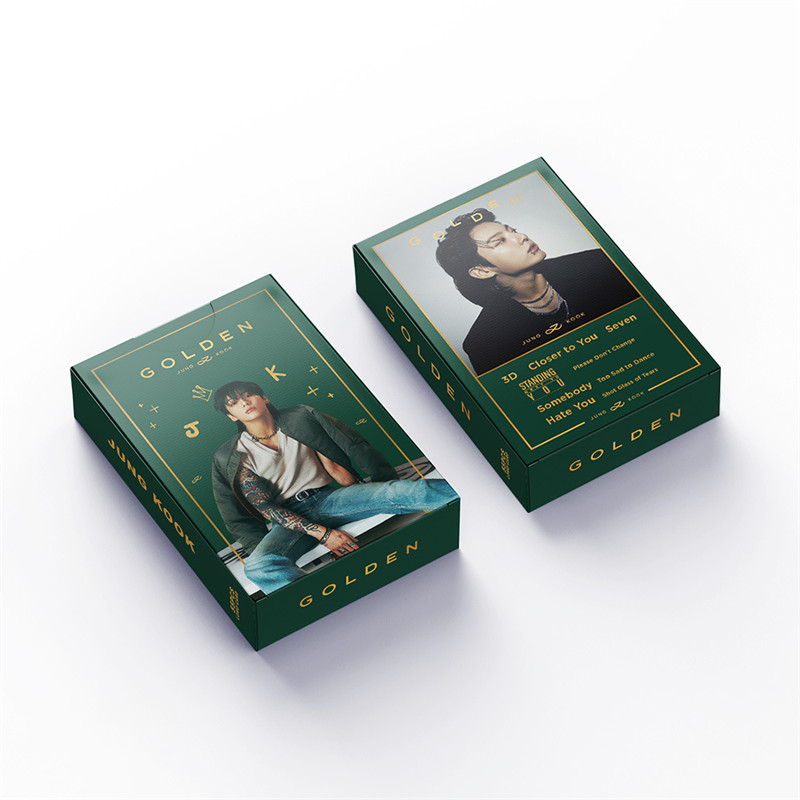 防弾少年団(BTS) - BTS  防弾少年団　JK 3D  USA限定版  特典トレカ　GOLDEN Jung Kookグッズ グク GOLDEN フォト カード 55枚 セット トレカ