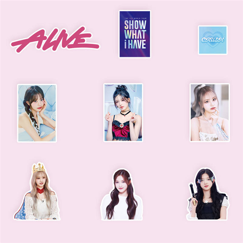 韓国 アイドル シール IVEグッズ シール シールセット 96枚 アイヴ ALIVE & WORLD TOUR ス