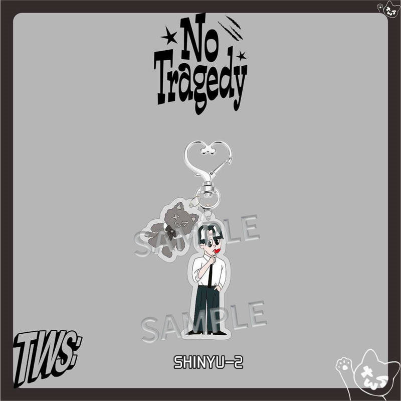 2番目半額 TWSグッズ No Tragedy キーリング トゥアス アクリル キーホルダー グッズ キーチェーン アクセサリー 携帯 鍵 自動車飾り おしゃれ 小物 飾り TWS |  | 02