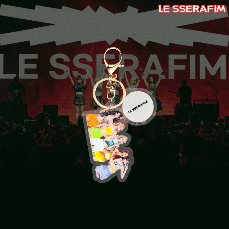 2番目半額 LE SSERAFIMグッズ キーリング アクリル ルセラフィム