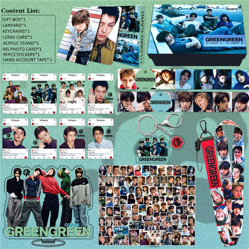 CORTISグッズ GREENGREEN ギフトボックス フォトカード テープ セット