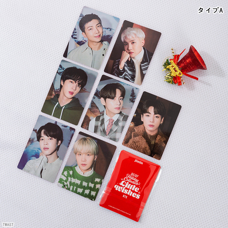 BTSグッズ フォト カード 7枚 セット トレカ 防弾少年団 バンタン 写真 全員 フォトカード K-POP 韓国 アイドル LITTLE WISHES クリスマス ビーティエス｜twast｜02