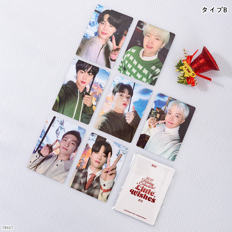 BTSグッズ フォト カード 7枚 セット トレカ 防弾少年団 バンタン 写真 全員 フォトカード K-POP 韓国 アイドル LITTLE WISHES クリスマス ビーティエス｜twast｜03