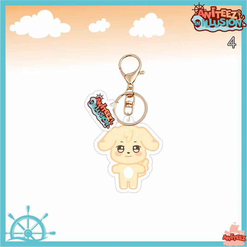 Ateez  everline ラキドロ 2種セット　ホンジュン+キーリング KEYRING - ATEEZ JAPAN OFFICIAL EVENT GOODS STORE