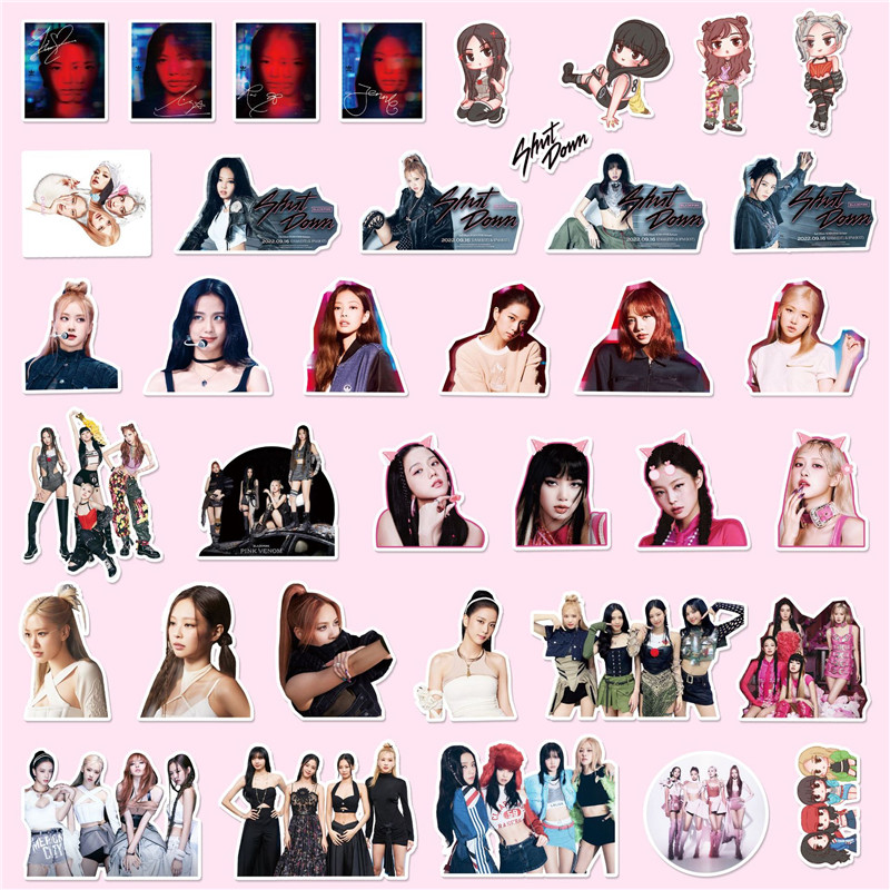 BLACKPINKグッズ シール 93枚 シールセット BORN PINK ブラック