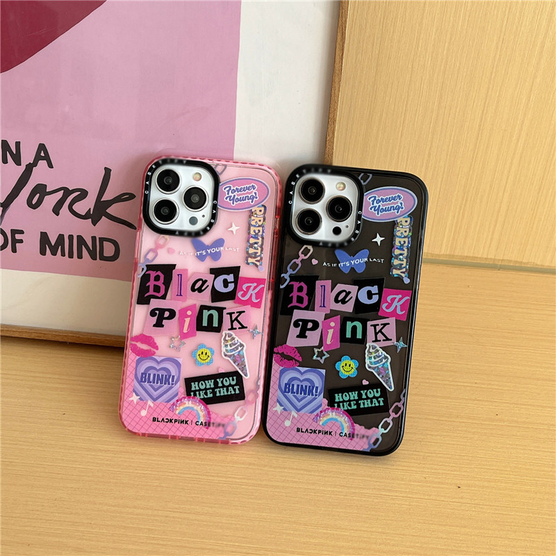 BLACKPINK スマホケース　iPhone14用 Blackpink iPhone14/14Pro/14Promax/14plus/13/12/11/X/XR 透明