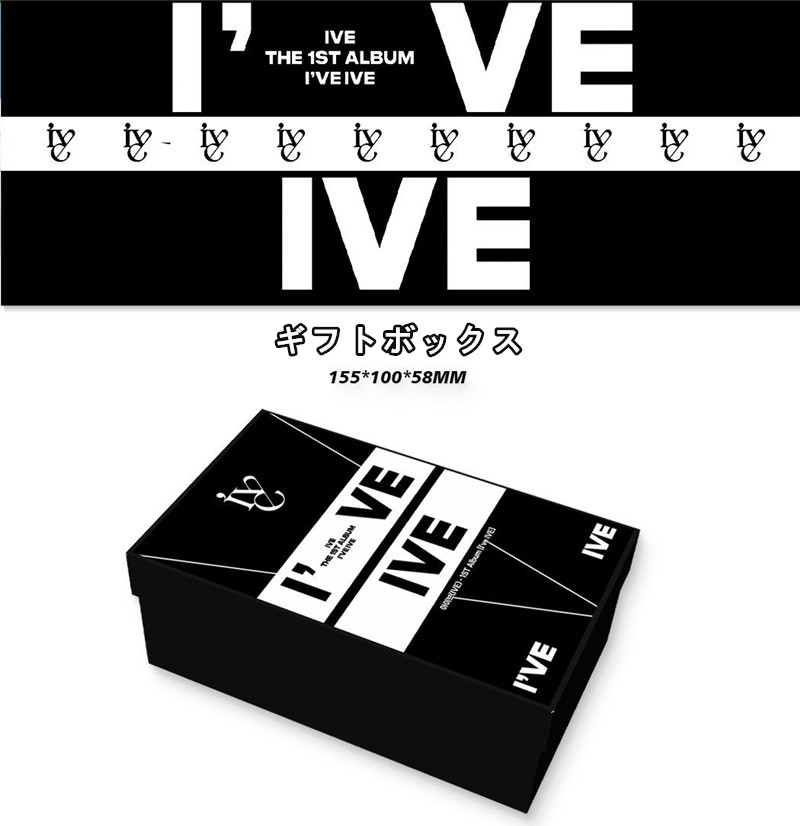 IVEグッズ ギフトボックス フォトカード アイヴ テープ セット トレカ I've IVE 写真 フォトカード K-POP 韓国 キーリング  ストラップ シールセット
