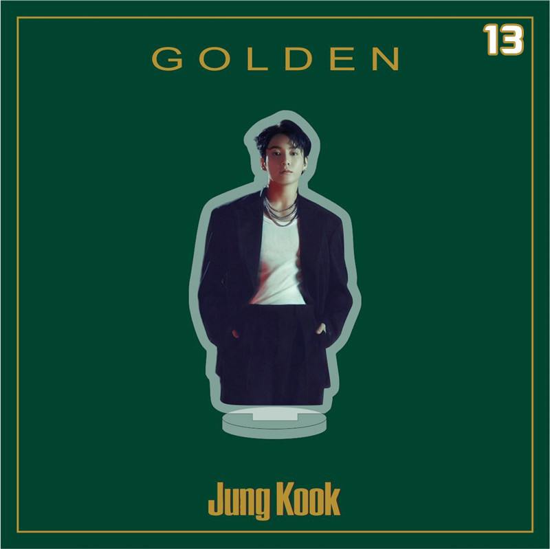 2番目半額 Jung Kookグッズ GOLDEN グク 3D 防弾少年団 写真 卓上 10cm