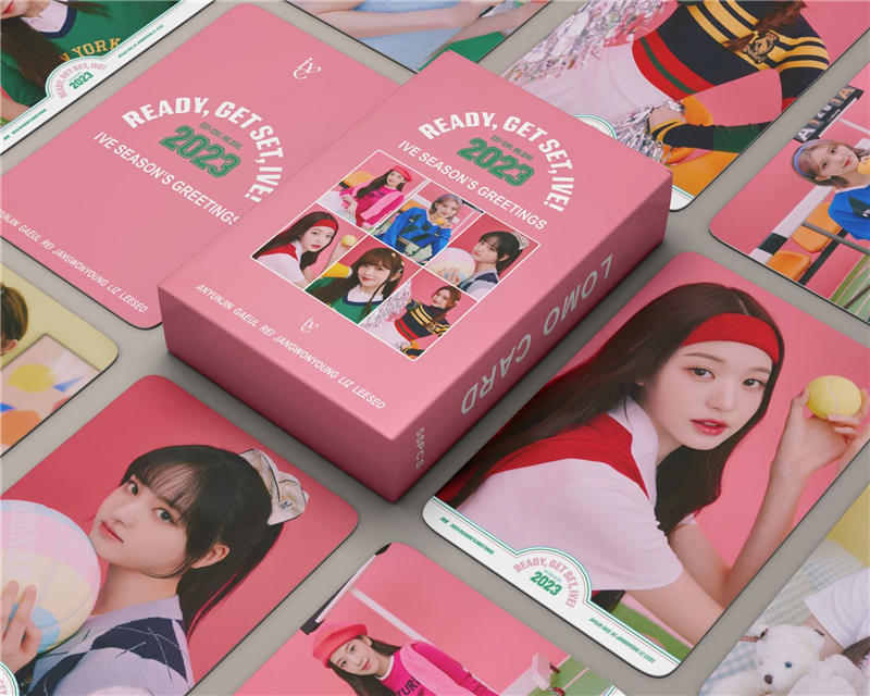 IVEグッズ フォト カード 55枚 セット トレカ アイヴ 写真 全員 フォトカード K-POP 韓国 アイドル 2023 SEASON'S  GREETINGS 応援 小物 LOMOカード