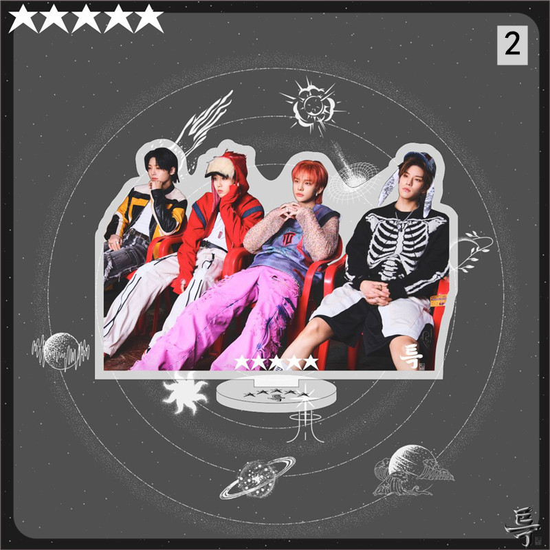 2番目半額 Stray Kidsグッズ 5-STAR アクリルスタンド 写真立て 卓上