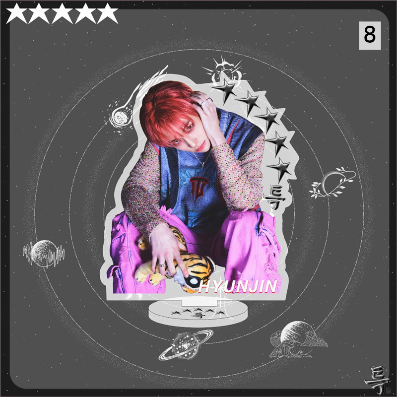 2番目半額 Stray Kidsグッズ 5-STAR アクリルスタンド 写真立て 卓上
