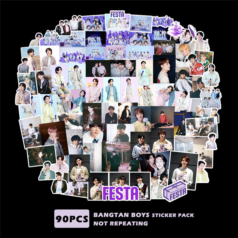 BTSグッズ シール シールセット 90枚 バンタン 10th Anniversary