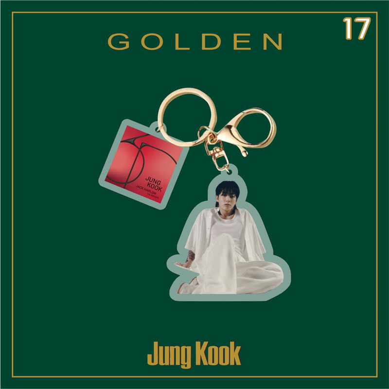 Jung Kookグッズ グク GOLDEN 防弾少年団 BTS バンタン 3D キーリング