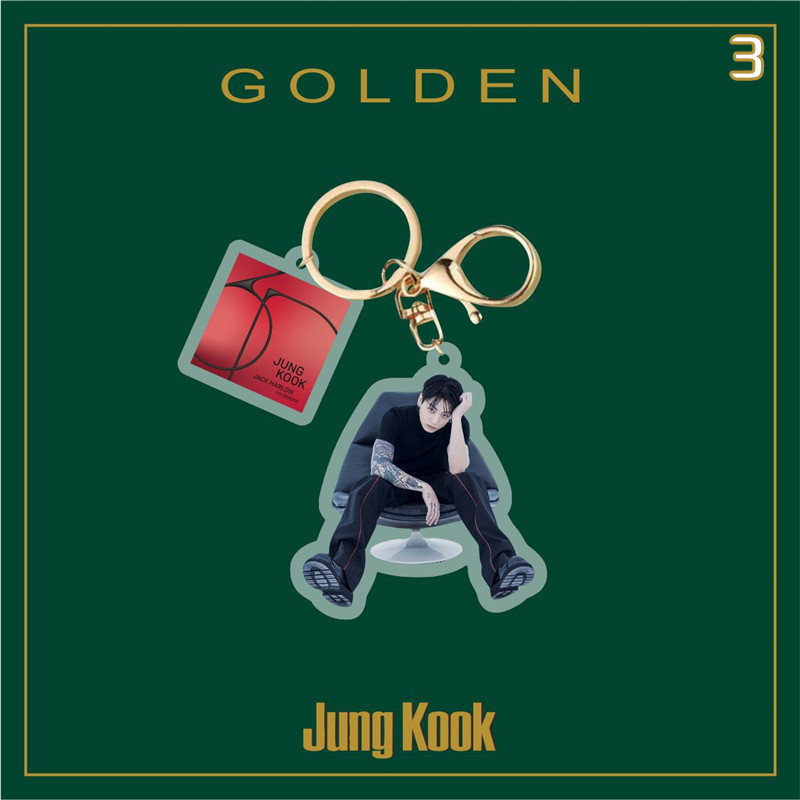 2番目半額 Jung Kookグッズ グク GOLDEN 防弾少年団 BTS バンタン 3D 