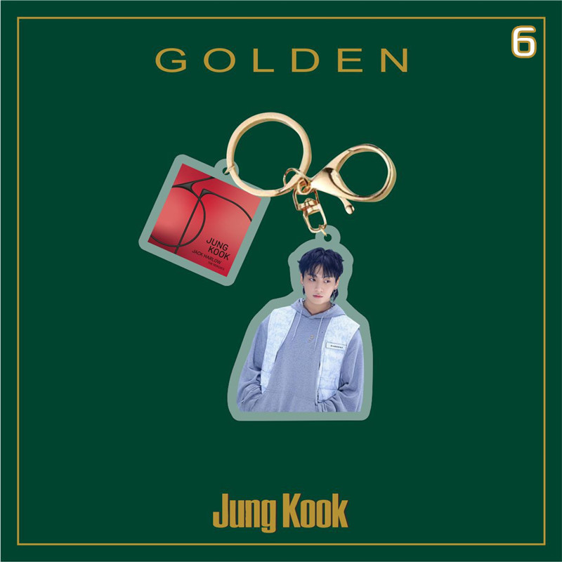 Jung Kookグッズ グク GOLDEN 防弾少年団 BTS バンタン 3D キーリング