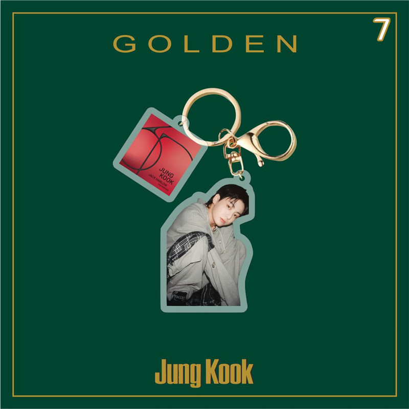 Jung Kookグッズ グク GOLDEN 防弾少年団 BTS バンタン 3D キーリング