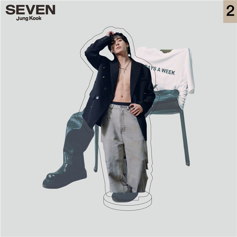 2番目半額 Jung Kookグッズ SEVEN グク 防弾少年団 写真 卓上