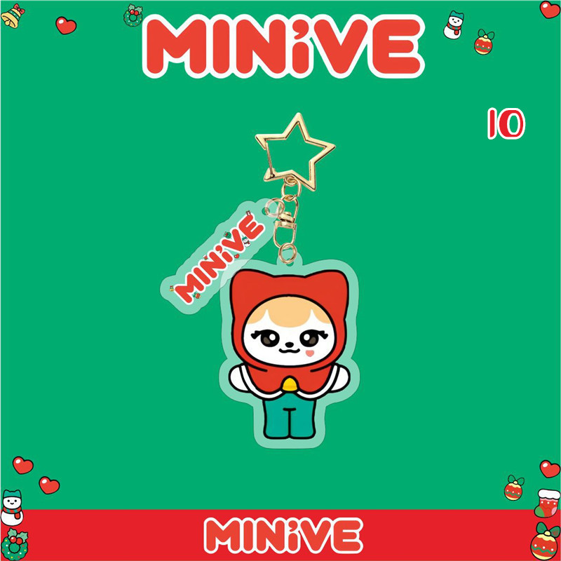 IVEグッズ MINIVE キーリング プラスチック アイヴ キーホルダー グッズ キーチェーン アクセサリー 携帯 鍵 自動車飾り おしゃれ 小物 飾り クリスマス |  | 10