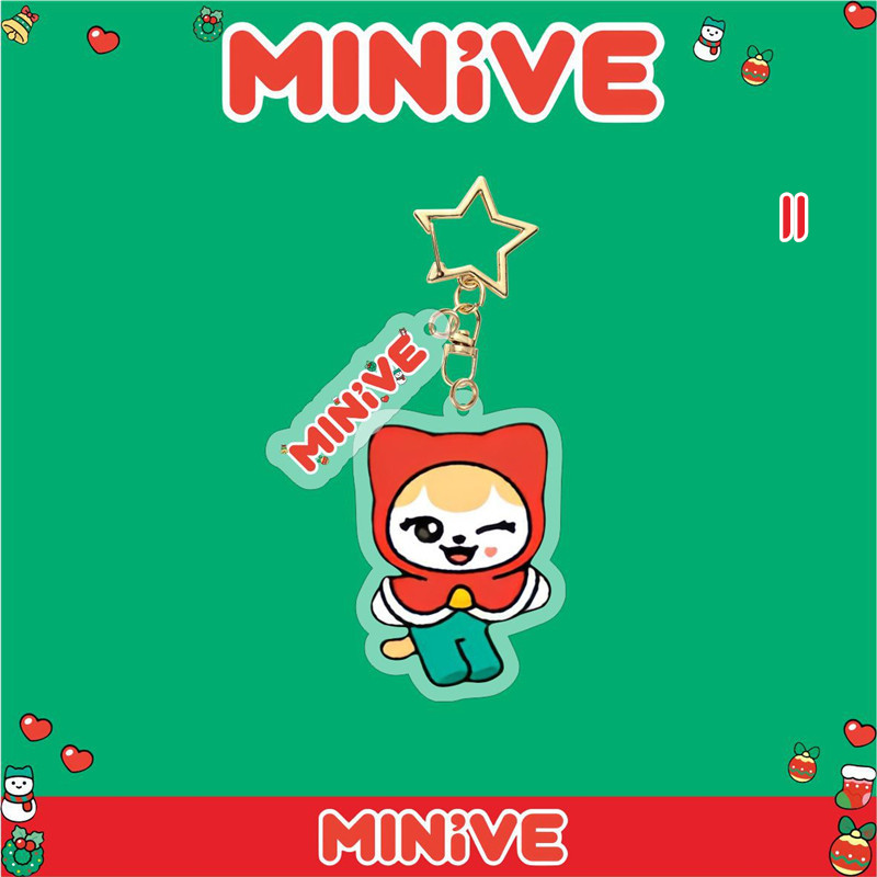 IVEグッズ MINIVE キーリング プラスチック アイヴ キーホルダー グッズ キーチェーン アクセサリー 携帯 鍵 自動車飾り おしゃれ 小物 飾り クリスマス |  | 11