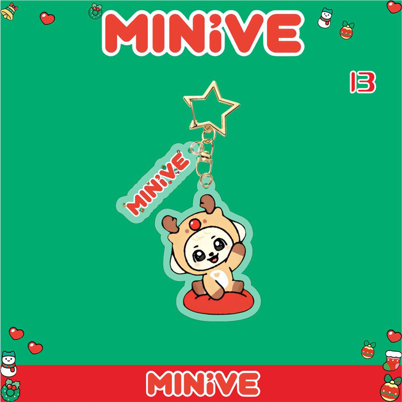 IVEグッズ MINIVE キーリング プラスチック アイヴ キーホルダー グッズ キーチェーン アクセサリー 携帯 鍵 自動車飾り おしゃれ 小物 飾り クリスマス |  | 13
