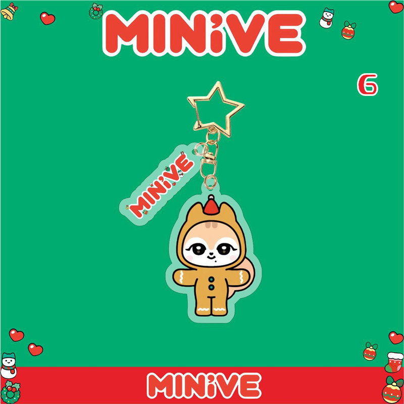 IVEグッズ MINIVE キーリング プラスチック アイヴ キーホルダー グッズ キーチェーン アクセサリー 携帯 鍵 自動車飾り おしゃれ 小物 飾り クリスマス |  | 06