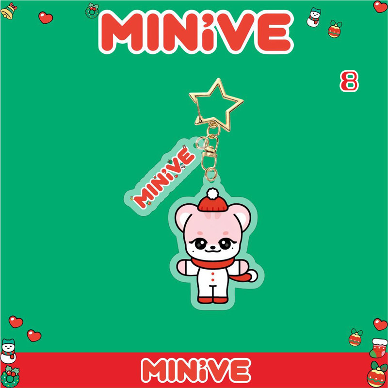 IVEグッズ MINIVE キーリング プラスチック アイヴ キーホルダー グッズ キーチェーン アクセサリー 携帯 鍵 自動車飾り おしゃれ 小物 飾り クリスマス |  | 08