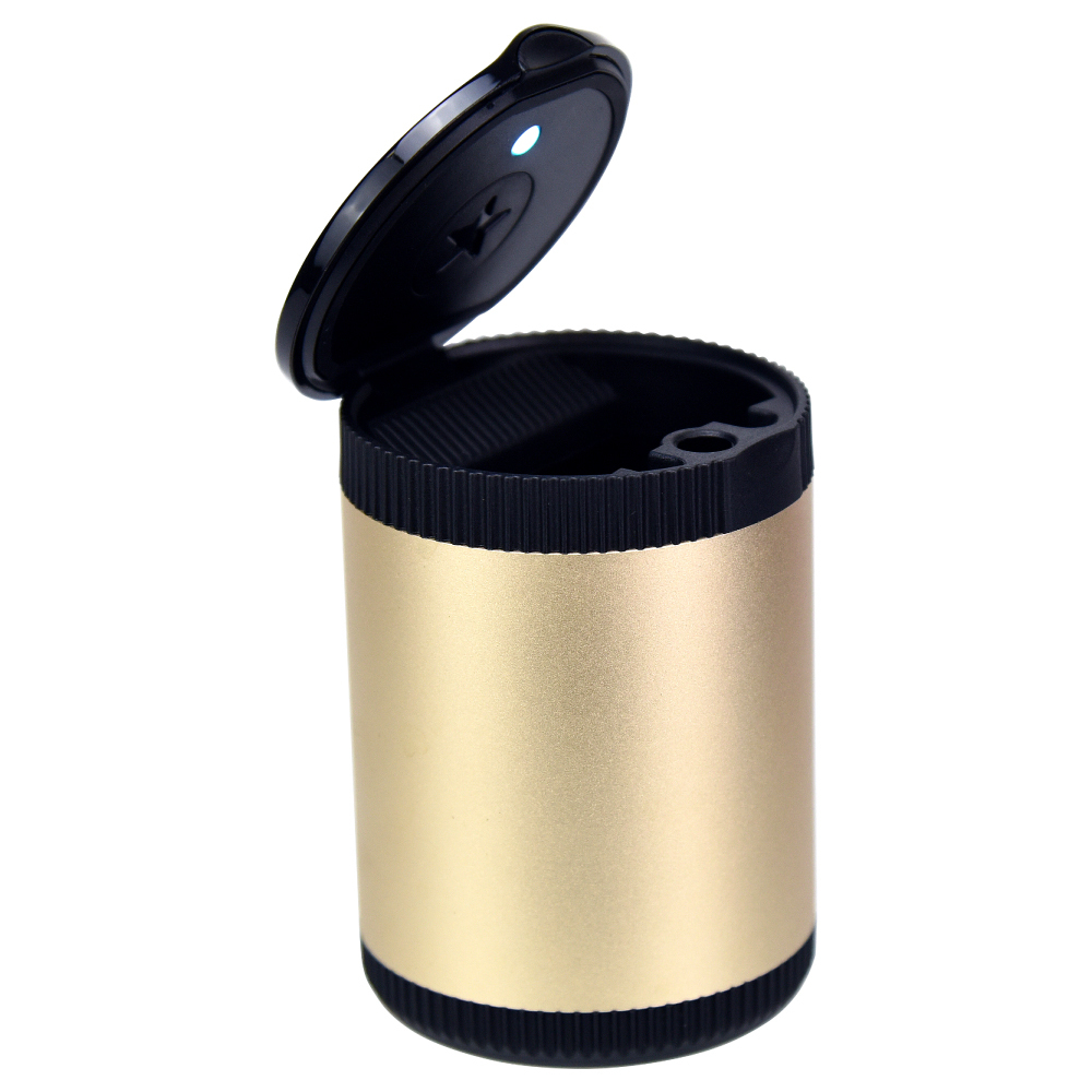 Urban field 車用 灰皿 携帯灰皿 ふた付き LEDライト 車載用 野外