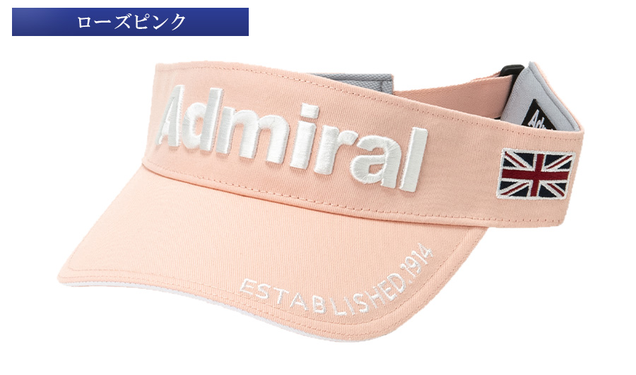 Admiral - 【新品】 Admiral GOLF アドミラルゴルフ レクサス サンバイザー Admiral Golf アドミラル ゴルフ バイザー ロゴ 刺繍 ベーシック