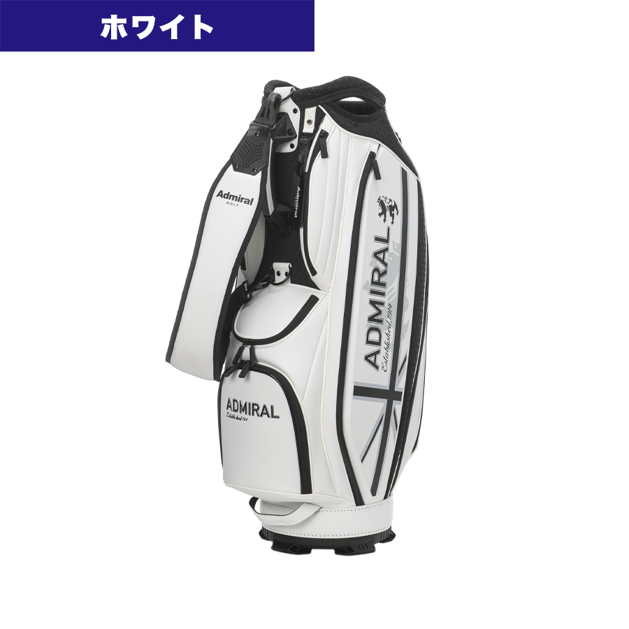 [新品40％引き]Admiral ゴルフキャディバッグ ホワイト アドミラル ゴルフ キャディバッグ パフォーマンス Admiral Golf