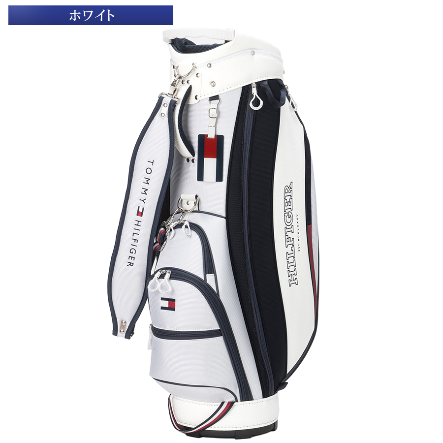 TOMMY HILFIGER ゴルフバッグネームプレート付き 9型男女兼用