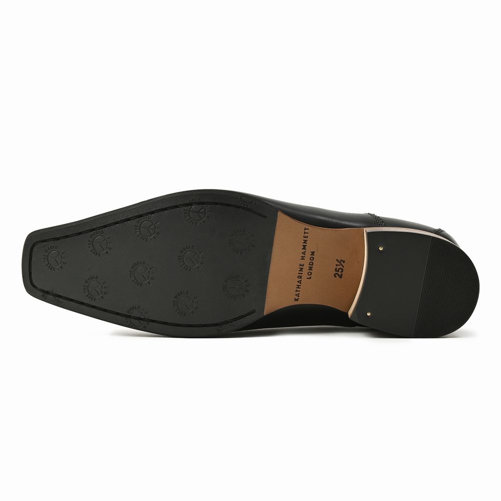 【ほぼ新品】キャサリンハムネットロンドン Uチップ ロングノーズ ダークブラウン 31694br-3.jpg