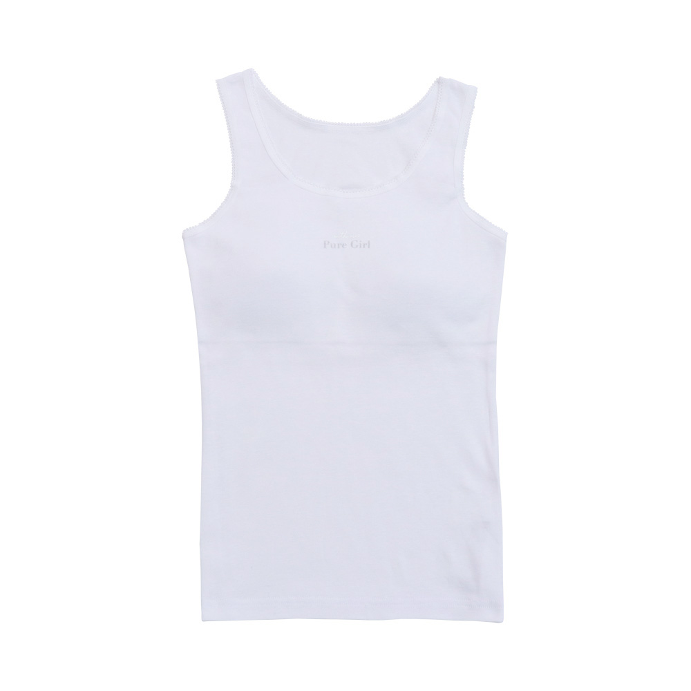 Twin Dimple 締め付けない カップ付き 女の子 タンクトップ ジュニア