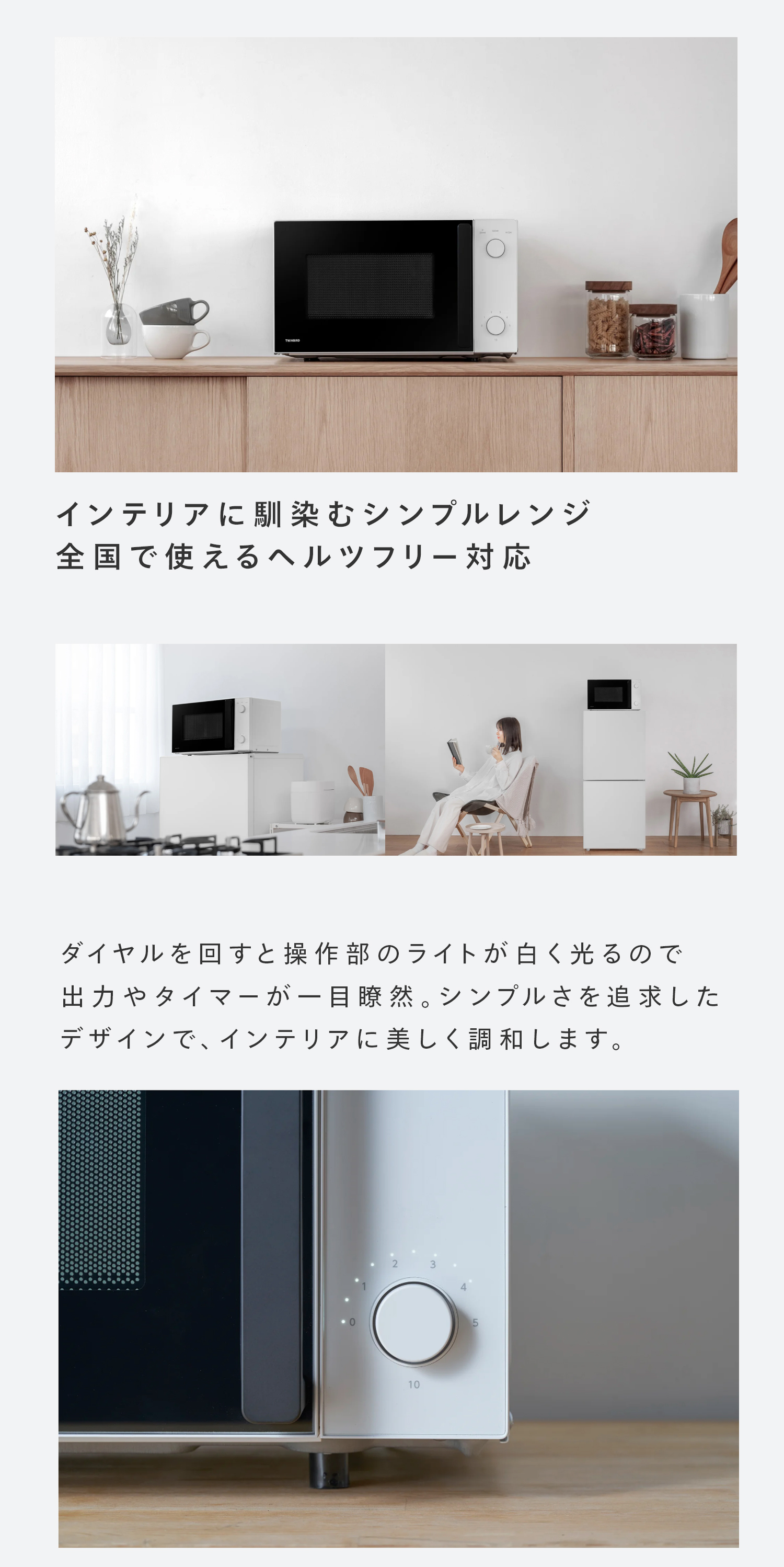 ツインバード（TWINBIRD） 【公式】 電子レンジ 17L DR-D254W