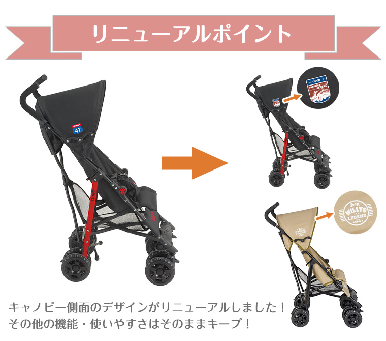 ジープ 最新モデル JisforJeep アドベンチャー ベビーカー Jeep