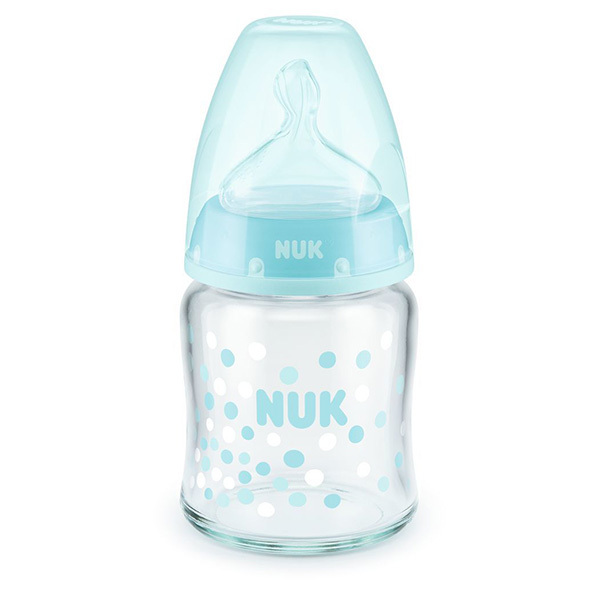 ヌーク nuk プレミアムチョイス ほ乳びん ガラス製 シリコーンニップル 120ml NUK 正規品