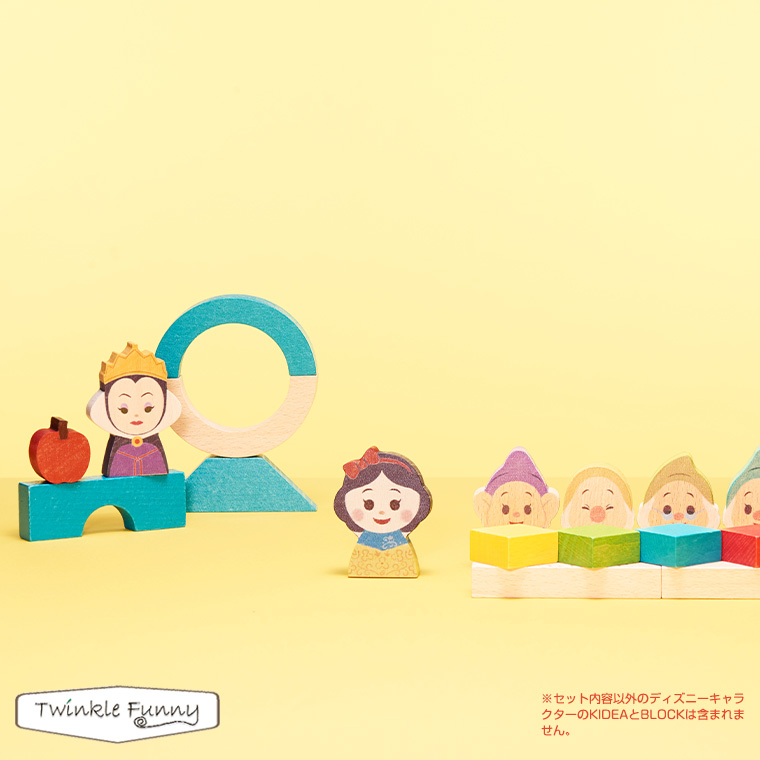 Disney KIDEA 木製おもちゃ 白雪姫と七人の小人 Disney KIDEA 木製おもちゃ 白雪姫と七人の小人 白雪姫セット【完売品