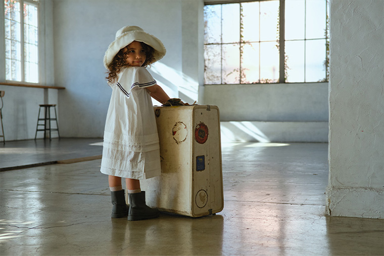 マールマール paddle dress ドレス 90cm 100cm 110cm 120cm MARLMARL 水陸両用 ワンピース ベビー服 赤ちゃん 海 プール 夏の画像
