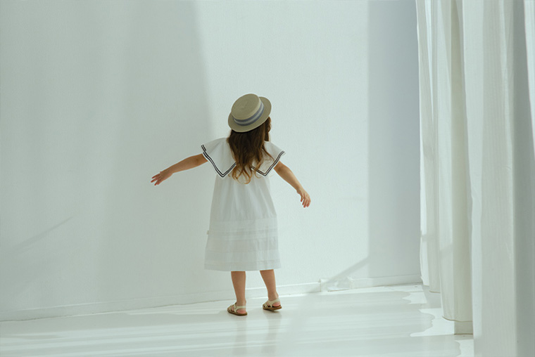 マールマール paddle dress ドレス 90cm 100cm 110cm 120cm MARLMARL 水陸両用 ワンピース ベビー服 赤ちゃん 海 プール 夏の画像