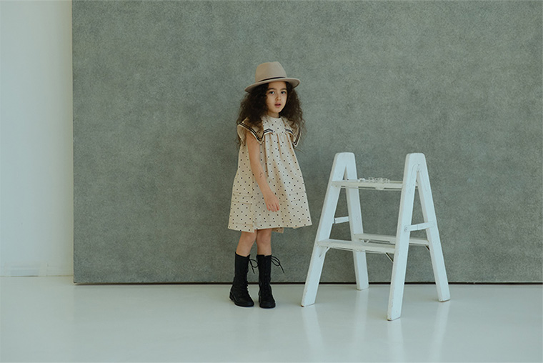 マールマール paddle dress ドレス 90cm 100cm 110cm 120cm MARLMARL 水陸両用 ワンピース ベビー服 赤ちゃん 海 プール 夏の画像