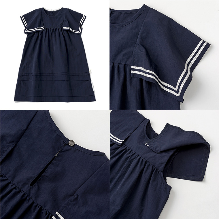 マールマール paddle dress ドレス 90cm 100cm 110cm 120cm MARLMARL 水陸両用 ワンピース ベビー服 赤ちゃん 海 プール 夏の画像