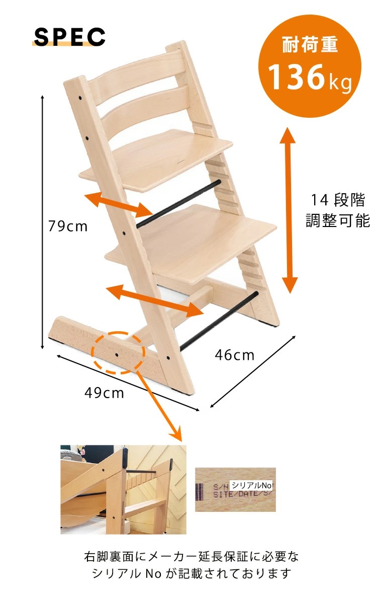 ストッケ トリップトラップ ベビーセット S/N 4 木製 椅子 ハイチェア 公式 ストッケ トリップトラップ 5点 バンドルセット ベビー