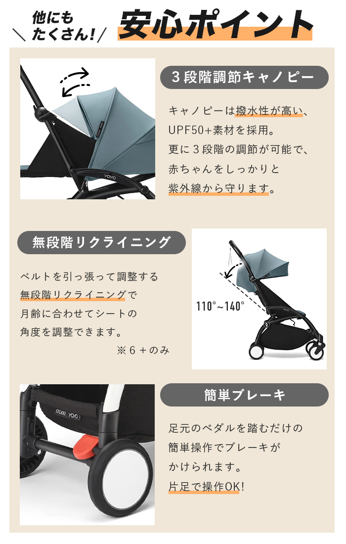 YOYO 0+ 6+ ヨーヨー ベビーカー 新生児 ストッケ YOYO3 フレーム ab型 カラーパック セット babyzen STOKKE |  | 17