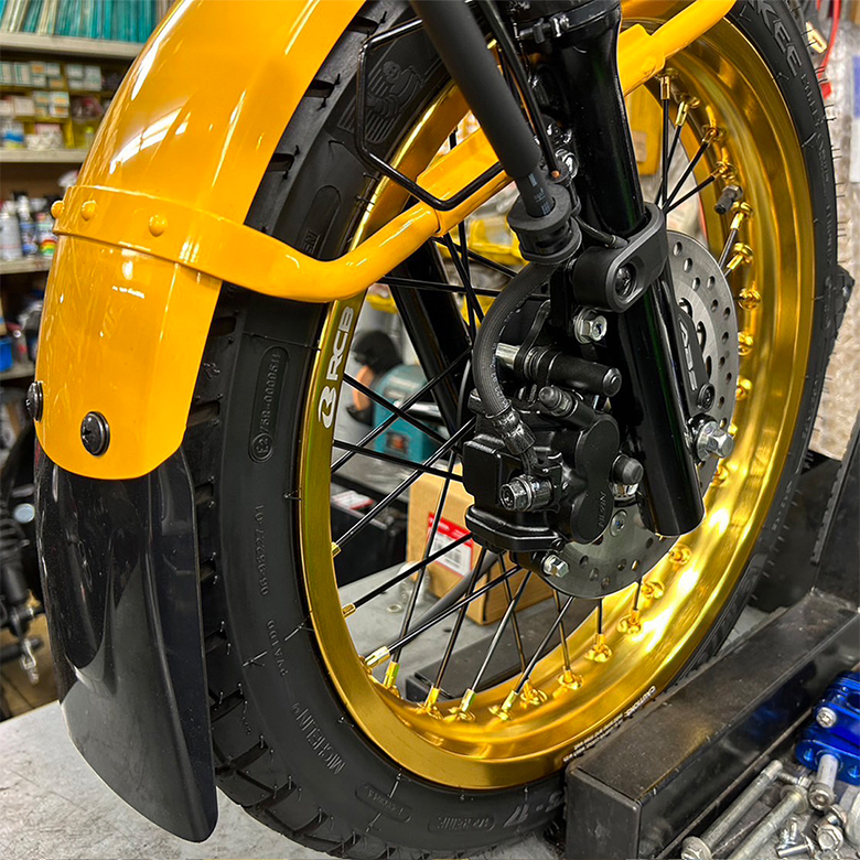 ハンターカブ 太足ホイール前後セット② 2.50×17 3.50×17 RCB ハンターカブ 太足ホイール前後セット② 2.50×17 3.50×17 RCB - メルカリ